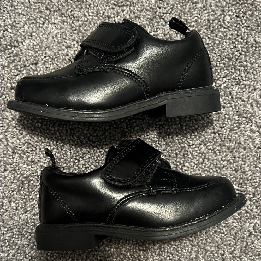 Classic Black Kids Dress Shoes
